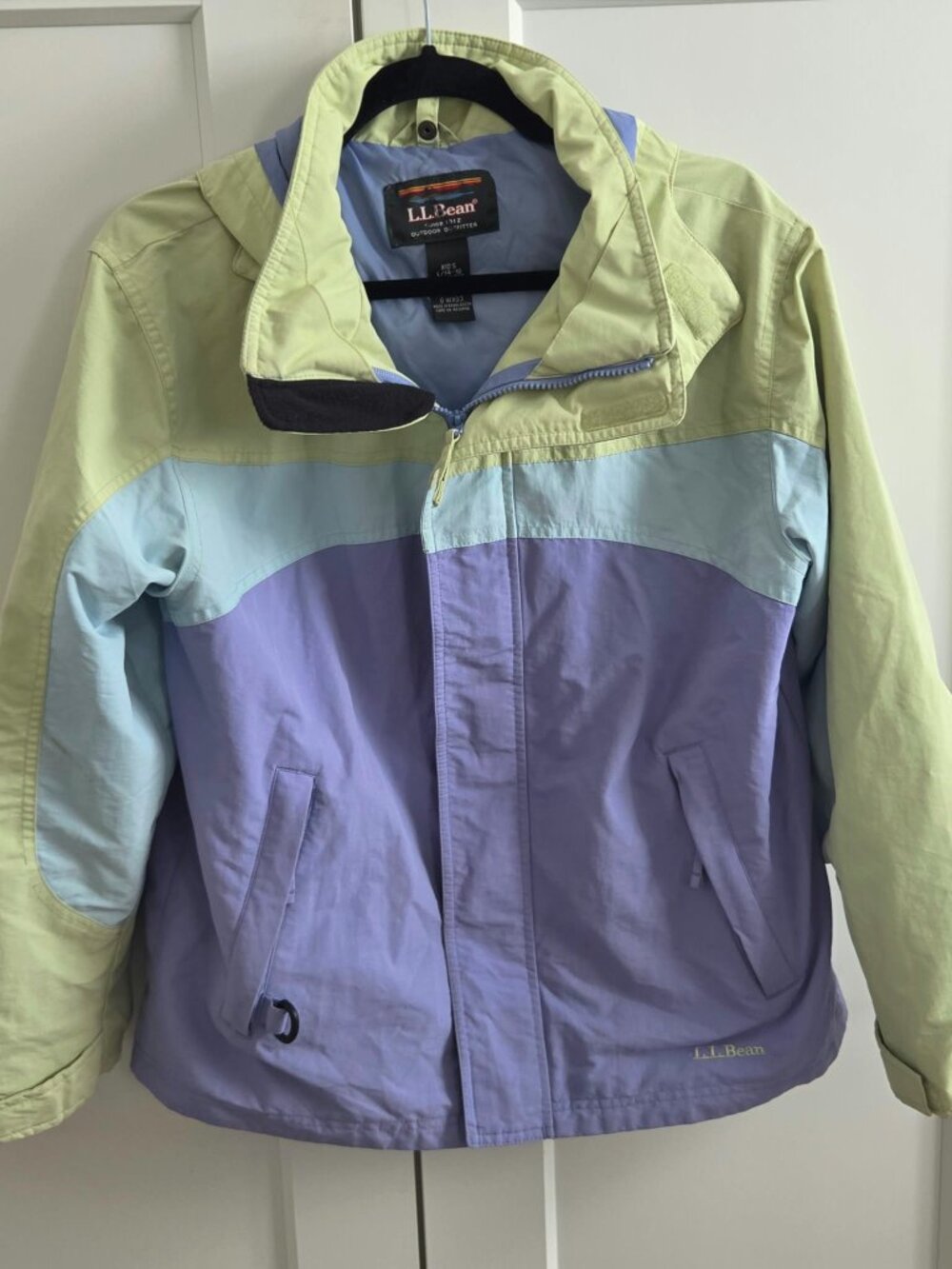 L.L. Bean Vintage Colorblock Kids Trail Jacket - Size L (14-16)